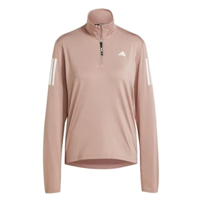 Image of adidas Women&#039;s Own the Run Half Zip Jacket, warm clay, L