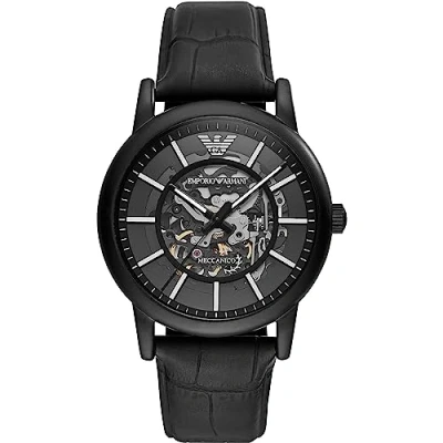 Image of Emporio Armani Men&#039;s Analogue Quartz Watch with Leather Strap AR60008
