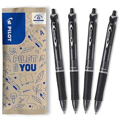 Image of Pilot Acroball Retractable Ballpoint Black (Pack of 4) FLW538943