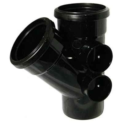 Image of FLOPLAST 110mm Soil Ring Seal 135 Degree Branch Black