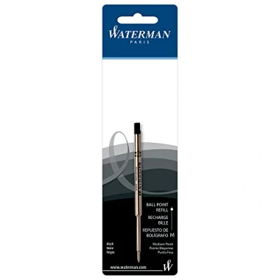 Image of Waterman® Ballpoint Pen Refill, Medium Point, 0.7 mm, Black