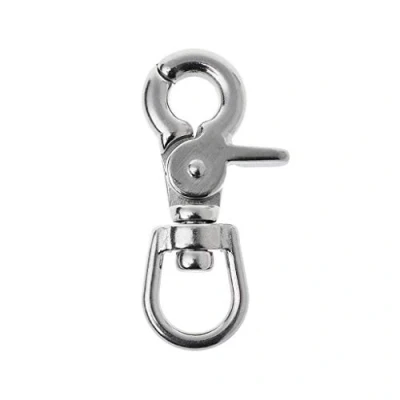 Image of Stainless Steel Swivel Eye Snap Hook Spring Buckle Diving Clip Lobster Clasp Strong and Durable 316 Webbing Bag