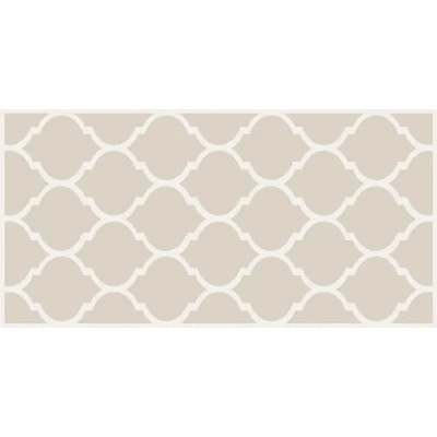 Image of Viniliko Rug Quatrefoil, Vinyl, Sepia, 50 x 100 3 cm