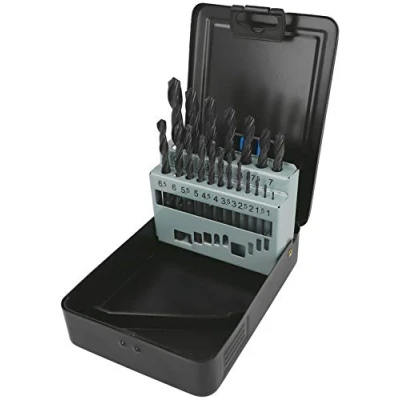Image of Heller Tools 901 HSS R Steel Drill Bit Diameter 1 10 mm 19 Pieces Grey