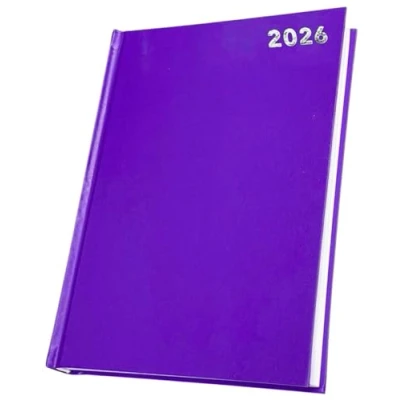 Image of 2025 Diary A4/A5/A6 Pastel Colour Fashion Week to View, Day A Page Desk (Purple, A5 Page)