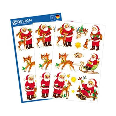 Image of Naklejki bozonarodzeniowe Z Design Christmas Mikolaje