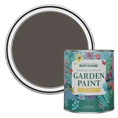 Image of Rust Oleum Brown Mould Resistant Garden Paint in Matt Finish Fallow 750ml