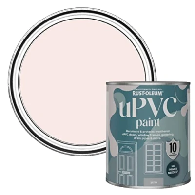 Image of Rust Oleum Pink uPVC Door and Window Paint In Satin Finish China Rose 750ml