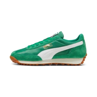 Image of Puma EASY Rider Vintage Unisex Trainers, Size: 10, Archive green/white Leather and textile