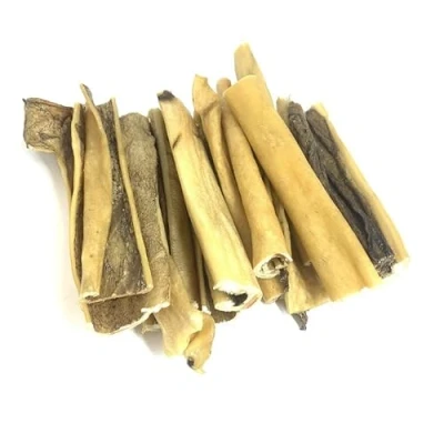 Image of Pawstrading Deer Skin Dog Treat Chew Long Lasting 15cm Strips Not So Smelly (1 kilogram)
