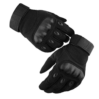 Image of GES Motorbike Gloves, Men Full Finger Motorcycle Gloves Touch Screen ATV Riding Motocross Racing