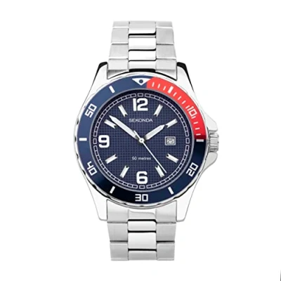 Image of Sekonda Mens 50m Water Resistant Bracelet Watch 30080 (Blue)