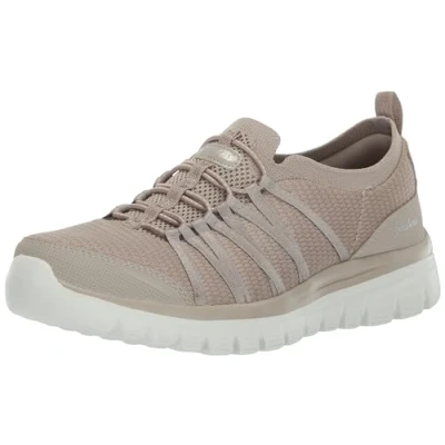 Image of Skechers Women&#039;s Graceful Soft Soul Sneaker, Taupe, 8 UK