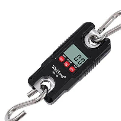 Image of Digital Crane Scale TOPWAY 300kg Loading Capacity, Handheld Weighing Scale, Electronic Mini LCD Loop Hanging Luggage Fishing Balance Pocket Hook 833212