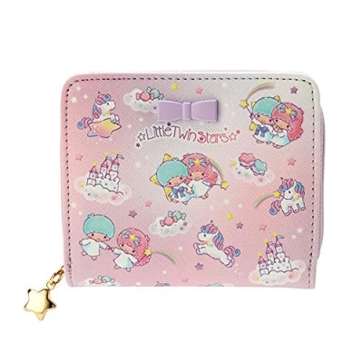 Image of Sanrio Kids Wallet (Heart), pink, Little Twin Stars