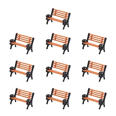 Image of Evemodel YZ87 10pcs Model Train HO TT 1:87 bench chair settee