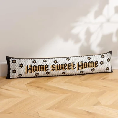 Image of Home Sweet Mosaic Message Draught Excluder Cover