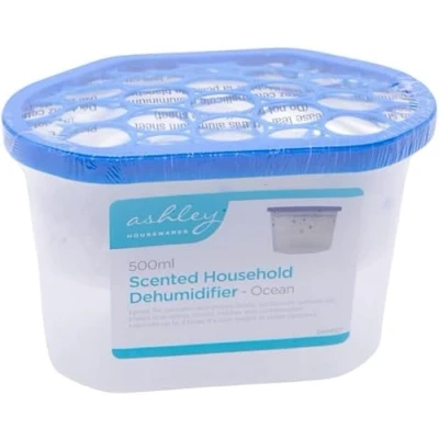 Image of Dehumidifiers for home Disposable damp absorber household condensation absorbers Scented small Dehumidifier essentials caravans, homes, traps (Ocean (500ml) 1)