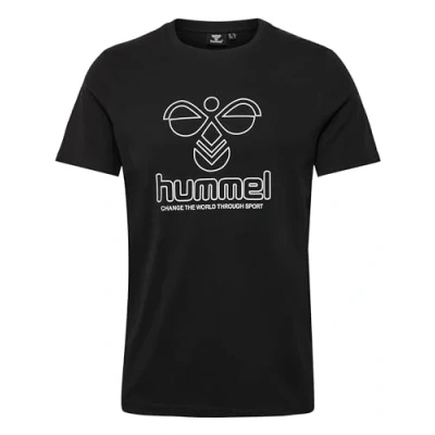 Image of hummel ICONS GRAPHIC BLACK T SHIRT 220034 2001 HUM, Black/White, M