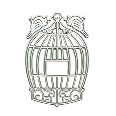 Image of Birdcage Metal Cutting Dies Stencil Scrapbooking Album Paper Card Template Mold Embossing Decoration