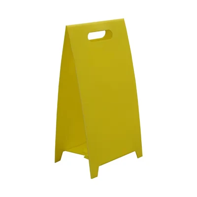 Image of &#039;Economy Blank&#039; A Board, 4mm Correx, Yellow, (480mm x 250mm 190mm)