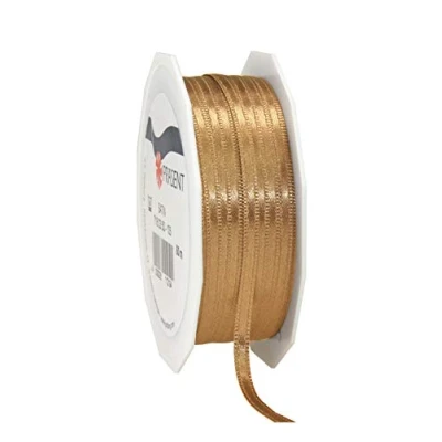 Image of C.E. Pattberg Präsent Satin Ribbon, Gold, 3 mm 50 m