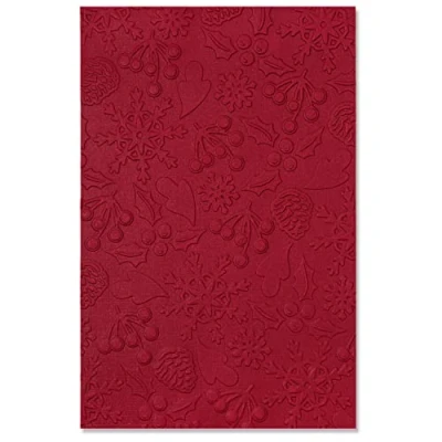 Image of Sizzix Multi Level Textured Impressions Embossing Folder Winter Pattern by Jennifer Ogborn 665972 Chapter 3 2022, Multicolor, One Size