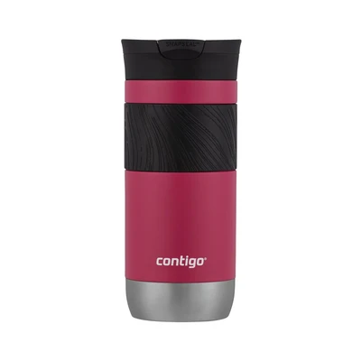 Image of Contigo Byron 2.0 thermo mug, stainless steel insulated mug with Snapseal closure, coffee to go, 100% leak proof, dishwasher safe lid, BPA free, keeps warm up 6 hours, 470 ml
