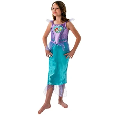 Image of Loveheart Ariel Girls Fancy Dress Fairytale Little Mermaid Kids Childs Costume XL Ages 9 10
