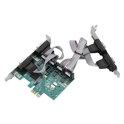 Image of ASHATA 4 Port Native PCI Express RS232 Serial Adapter Card, E to Converter Controller Expansion Card For Windows7/8/10/LINUX