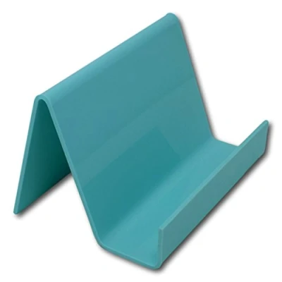 Image of EPOSGEAR Spearmint Green Sweet Pastels Plastic Acrylic Perspex Book Plate Retail Display Stand Holder Perfect for Schools, Nurseries, Libraries, Bookshops, Outlets etc (Small Wide)