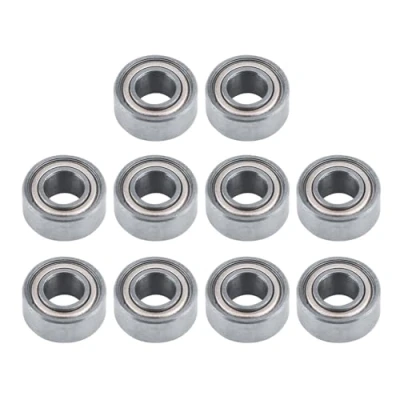 Image of Oumefar 10 Pcs Deep Groove Ball Bearing Miniature Double Rubber Sealed Bearings Durable Multi Use Micro for 3D Printer RepRap Wheel Roller Skates 5x11x5mm