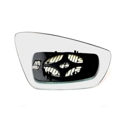 Image of Wing Mirror Glass for Polo MK5 2009, 2010, 2011, 2012, 2013, 2014, 2015, 2016, 2017 Models Right Hand Side UK Driver Heated
