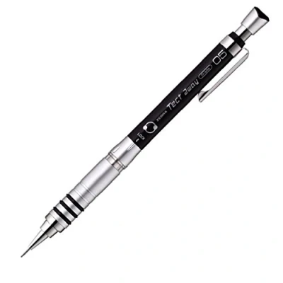 Image of Zebra Mechanical Pencil, Tect 2 Way, 0.5mm, Black Body (MA41 BK)
