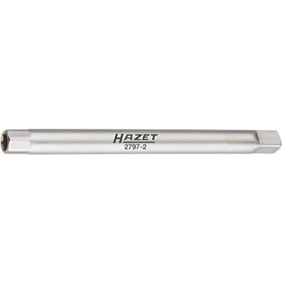 Image of Hazet 2797 2 Bumper Pipe Socket Spanner Square 6.3 mm (1/4 Inch) Inner Hex Profile