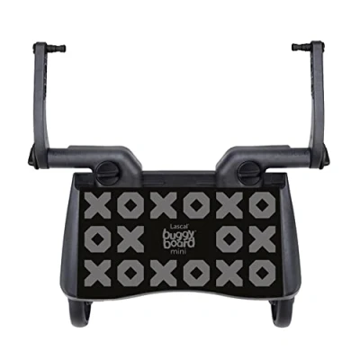 Image of New Lascal BuggyBoard Mini Special Edition Universal Board, Compatible with Over 99% of Pushchairs Ideal for Smaller Strollers (Noughts and Crosses)