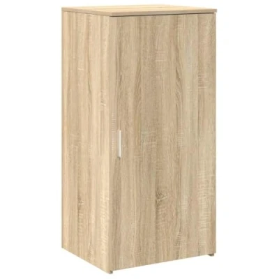 Image of vidaXL Sonoma Oak Storage Cabinet Engineered Wood 50x45x103.5 cm for Office &amp; Home Use Modern Sideboard Desk Organizer
