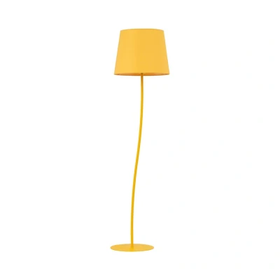 Image of TK Lighting Nicola floor lamp, yellow