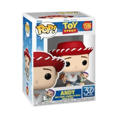Image of Funko Pop! Disney: Toy Story 30th Andy Davis Collectable Vinyl Figure Gift Idea Official Merchandise Toys for Kids &amp; Adults Movies Fans Model Collectors and Display