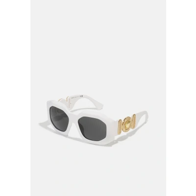 Image of Versace Medusa Biggie Sunglasses, Women&#039;s, Size: 56, White