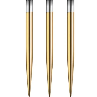Image of Mission Darts Glide Steel Tip Dart Points Smooth Plain Spare Points, 32mm, Gold (#_1xX2438)