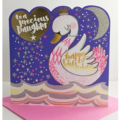 Image of Rachel Ellen Designs Spirit Range Happy Birthday Daughter Swan