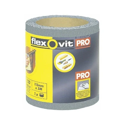 Image of Flexovit High Performance Finishing Sanding Roll 115mm x 5m 120G