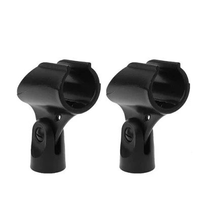 Image of Generic Microphone Clips Clamp Holder Replacement for Shure BLX SLX PGX Wireless Microphone, WA371, 2 Pack
