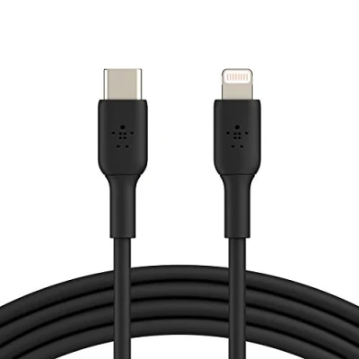 Image of Belkin Boost Charge Lightning USB C Cable 1 Meter Black