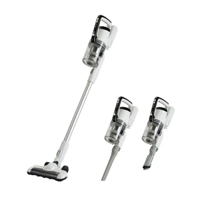 Image of Amazon Basics 2 in 1 Cordless Vacuum Cleaner with DC Motor 150W 0.7L White and Black