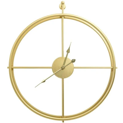 Image of vidaXL Wall Clock Gold 52 cm Iron