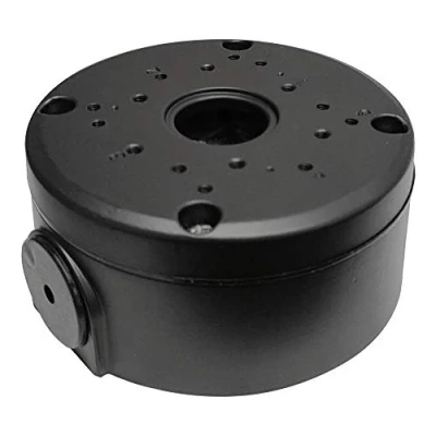 Image of Universal Junction Box Deep Base for Security Surveillance Cameras, Full Aluminium Metal, Waterproof Cable Hidden CCTV IP Camera Dome and Bullet Type (Black)