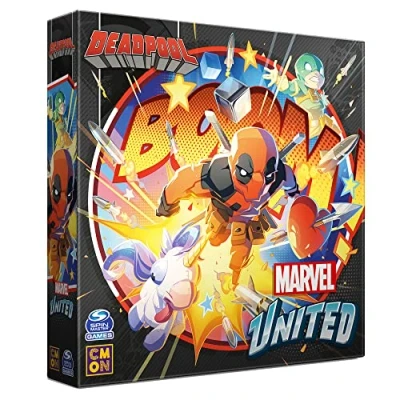 Image of CMON Marvel United Expansion: Deadpool Cooperative Board Game Ages 14 Plus 1 4 Players 45 Minutes Playing Time
