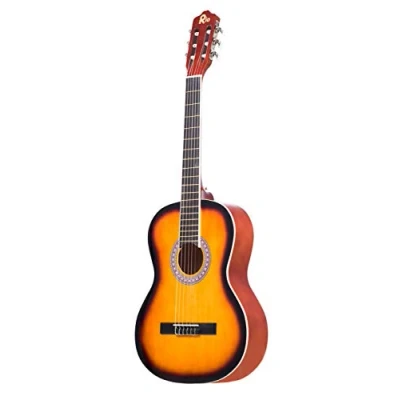 Image of Rio 39&#039;&#039; Full Size 4/4 Acoustic Guitar Classical Nylon String Beginner Package Pack Kit Outfit Sunburst
